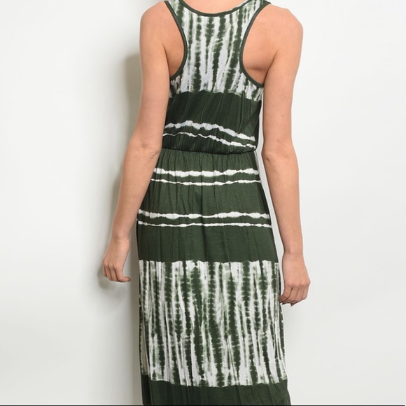 OLIVE WHITE tie dye maxi - Dress - Picture 3 of 3